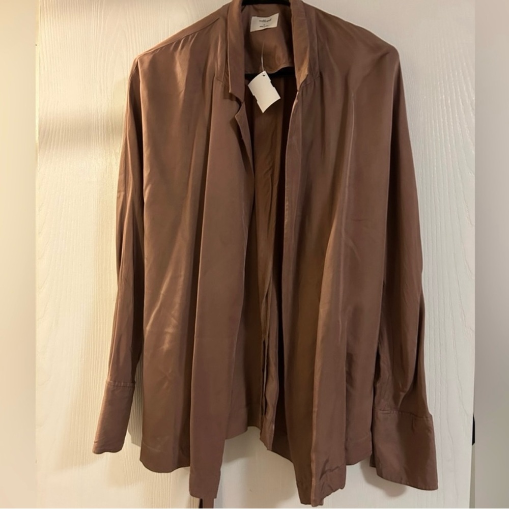 Aritzia -Wilfred- -Oriane Blazer w/tie  -Nutmeg -NWT-
Sz S-Pockets-Stunning ! 😍​ - Picture 8 of 10